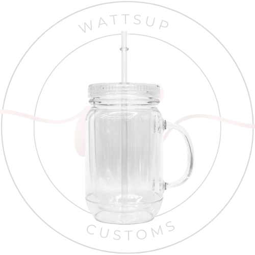 20oz Acrylic Mason Jar Snow Globe - Wattsupcustoms