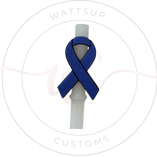 Awareness Straw Charm
