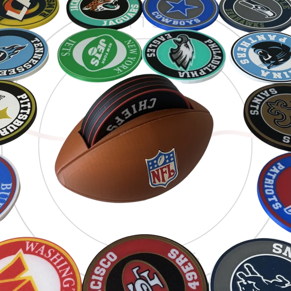 Football Coasters 4 Pack