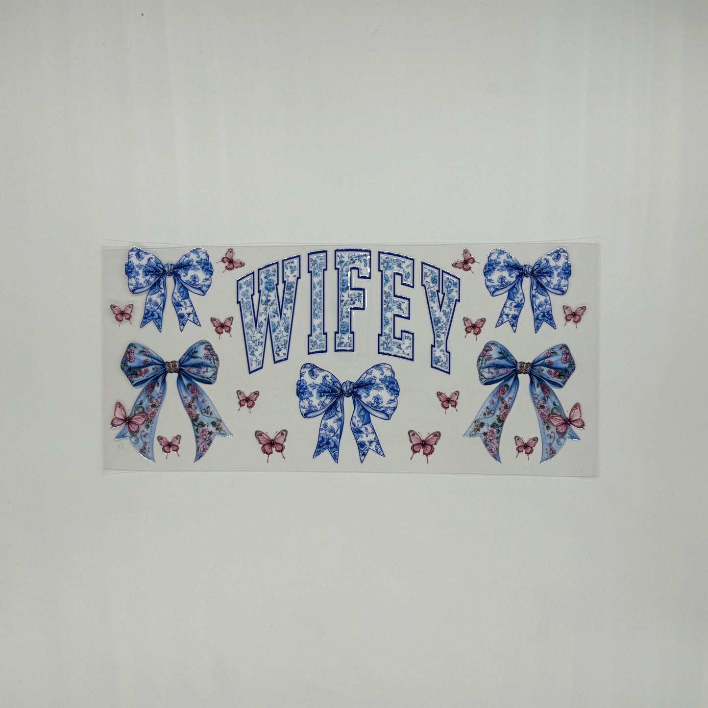 Blue Wifey Bows