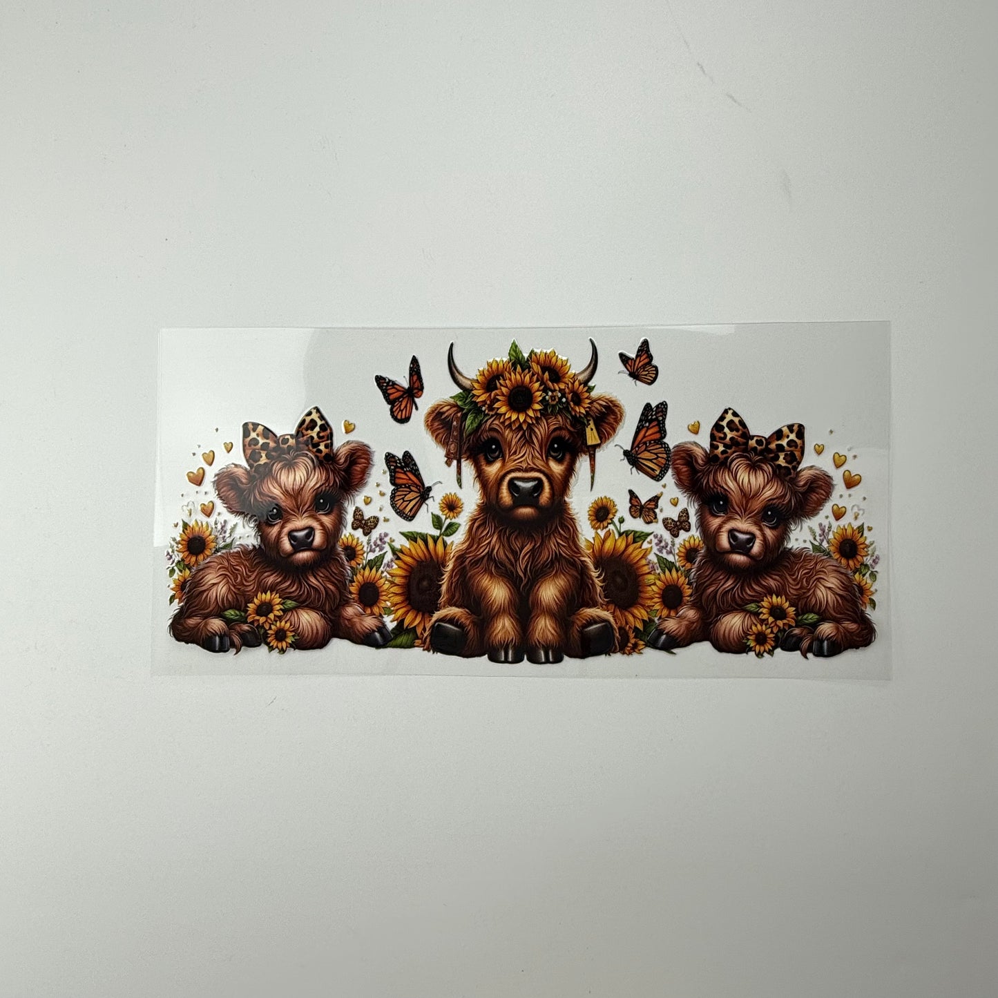 Calf Trio with Cheetah Bows