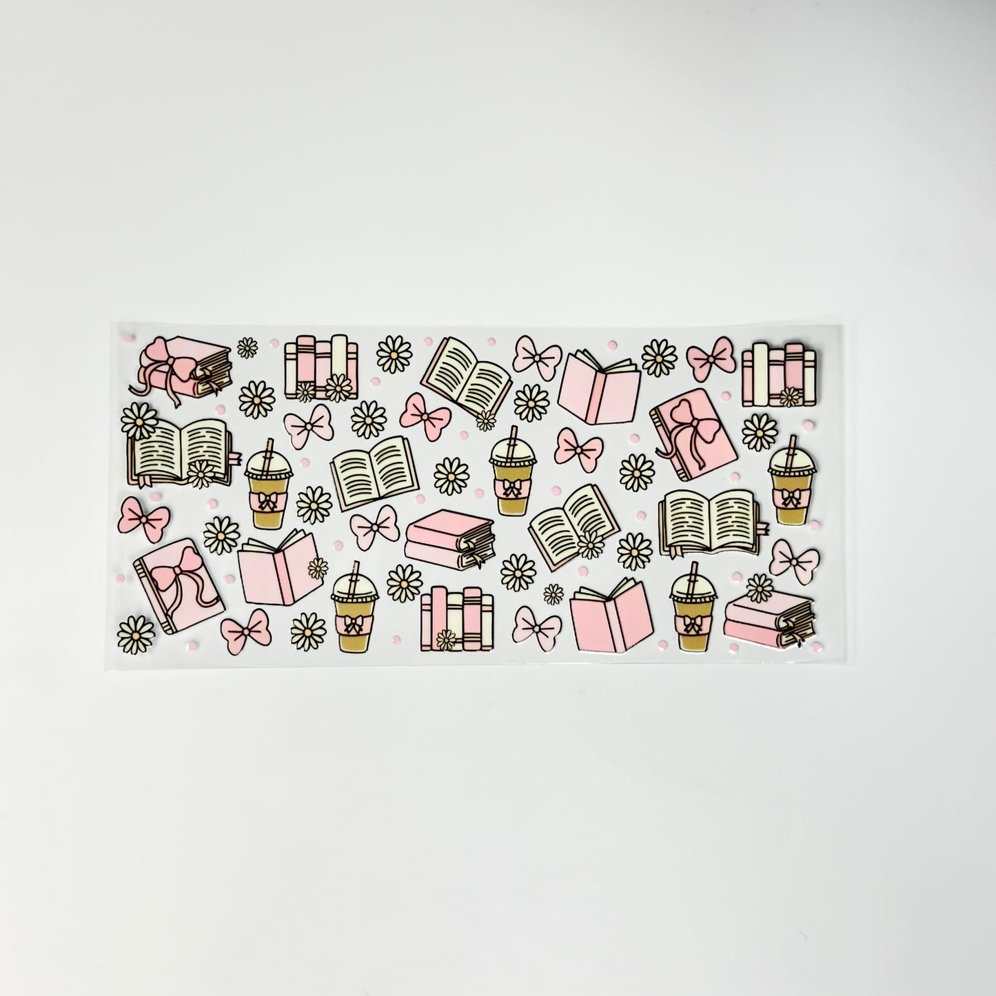 Pink Books Pattern - Wattsupcustoms