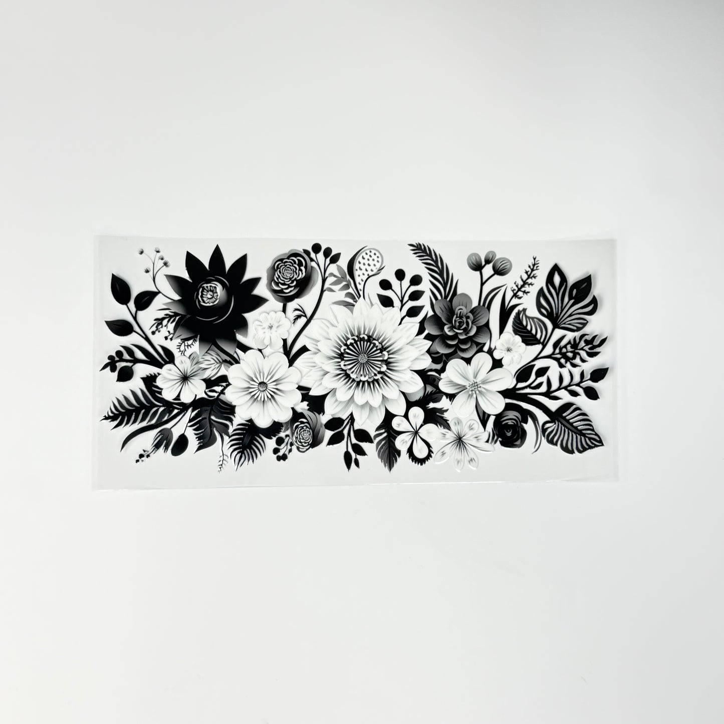 Black and White Flowers - Wattsupcustoms