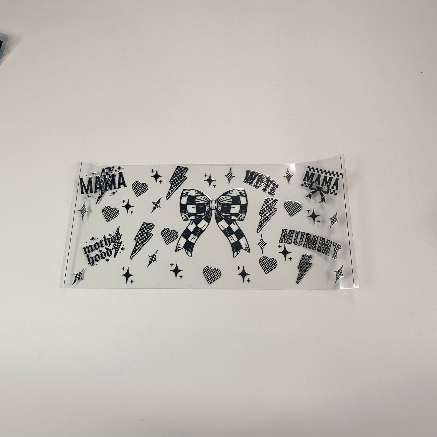 Checkered Bow Mama - Wattsupcustoms