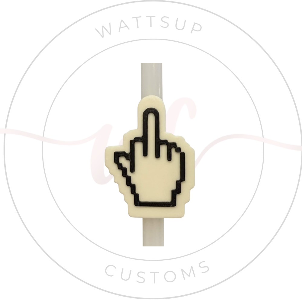 The Finger Straw Charm