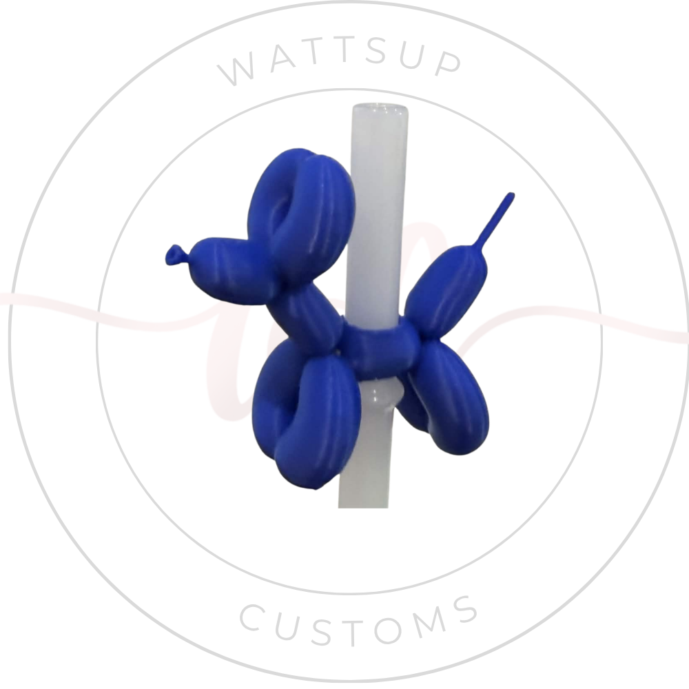 Balloon Dog Straw Charm - Wattsupcustoms