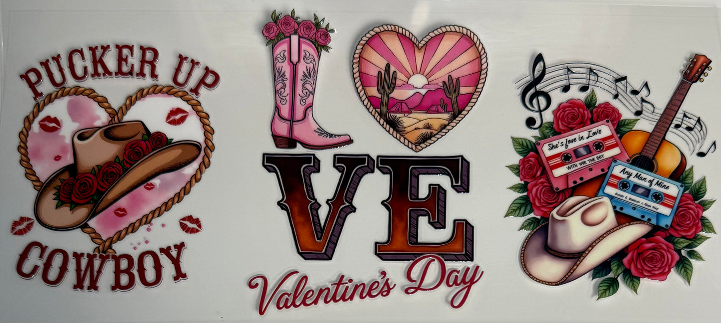 Valentine Love, cowboy boot