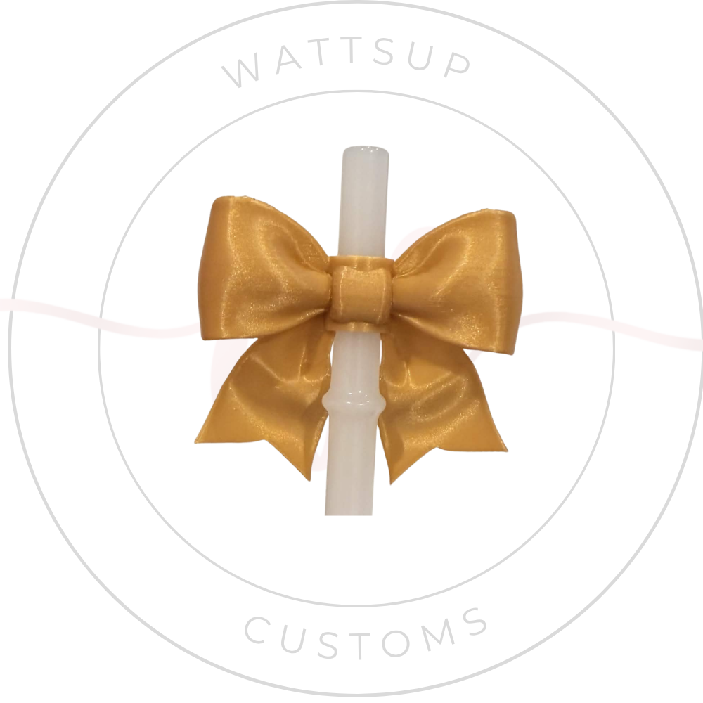 Bow Straw Charm - Wattsupcustoms