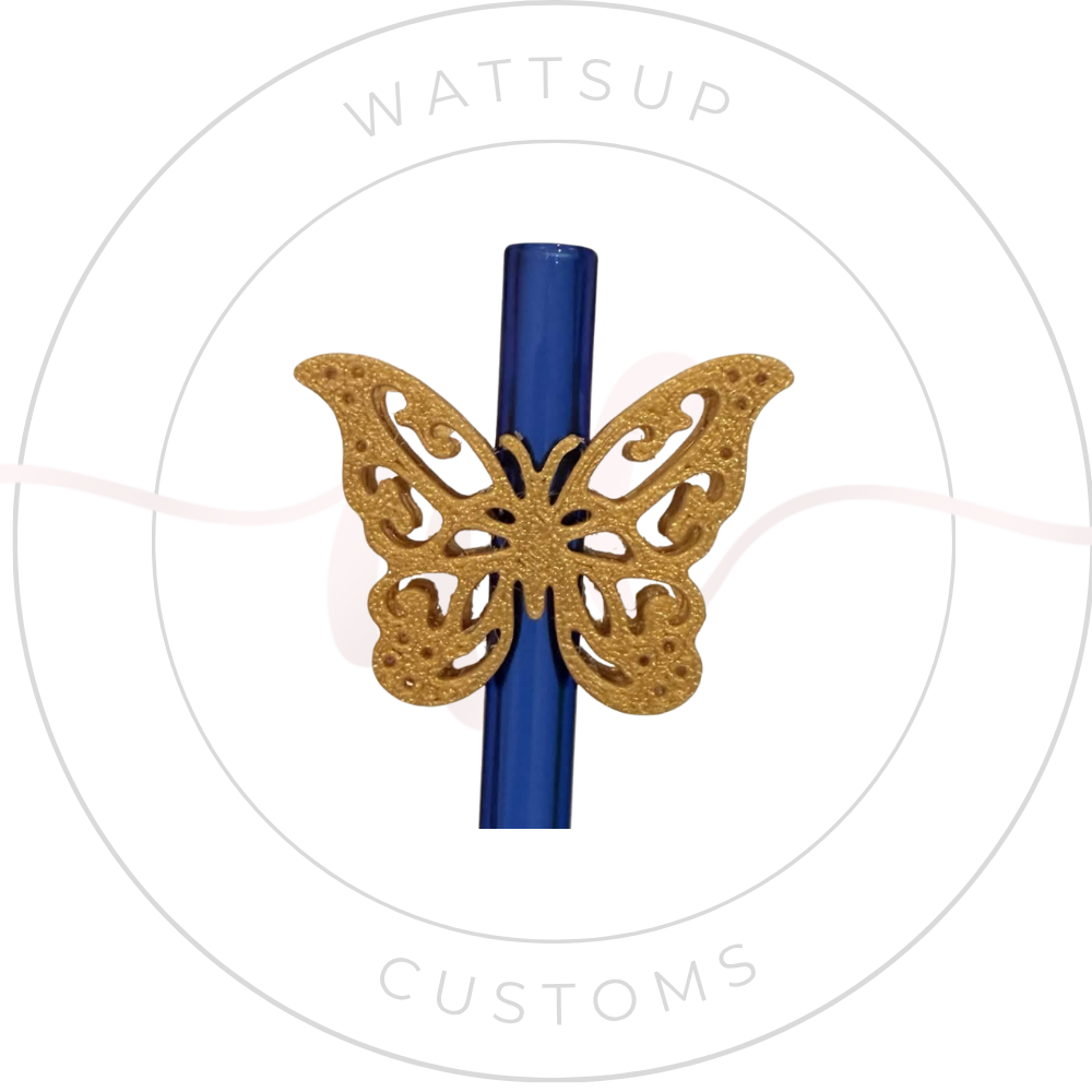 Butterfly Straw Charm - Wattsupcustoms