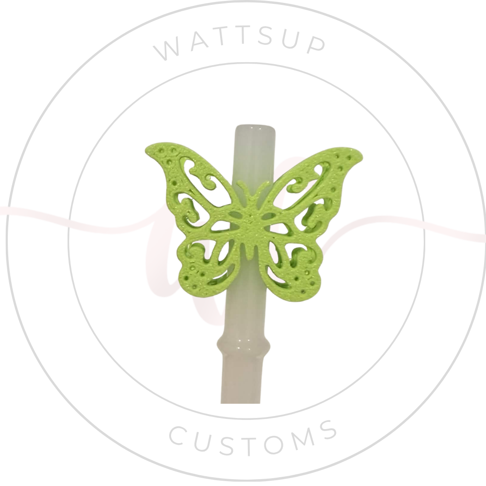 Butterfly Straw Charm - Wattsupcustoms