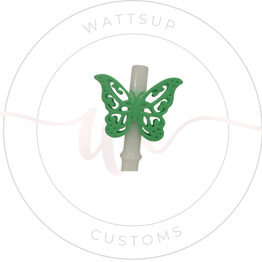 Butterfly Straw Charm - Wattsupcustoms