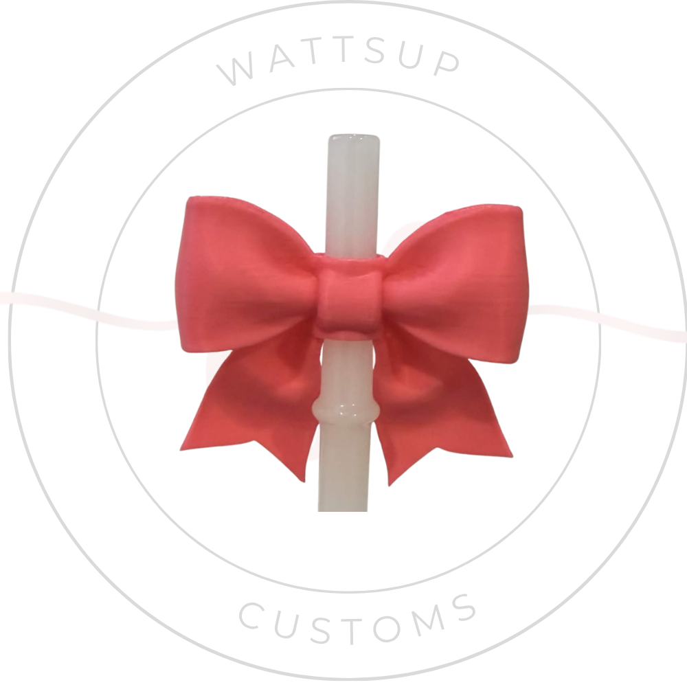Bow Straw Charm - Wattsupcustoms