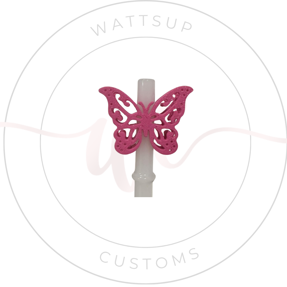 Butterfly Straw Charm - Wattsupcustoms