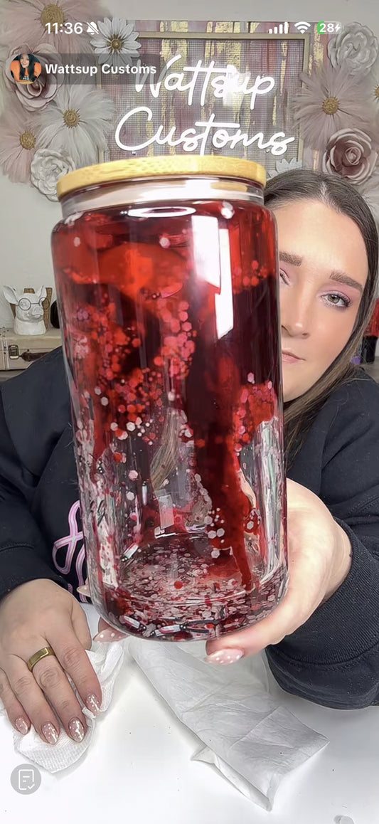 16oz Glass Blood Slow Drip