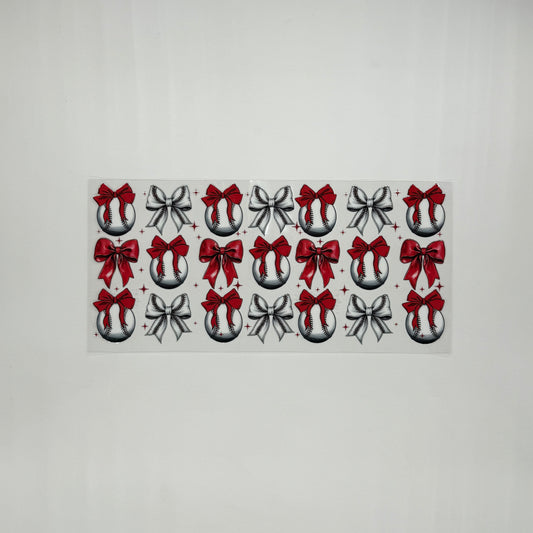 Baseball and Bows Pattern
