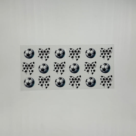 Soccer and Bows Pattern