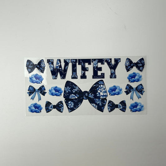 Blue Bow Wifey