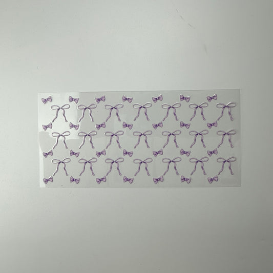 Purple Bows and Ribbons