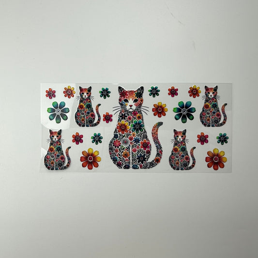 Cat and Flowers