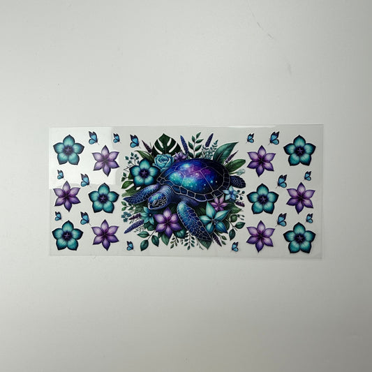 Sea Turtle and Flowers 2