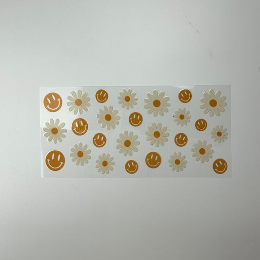 Daisy and Smiley Pattern
