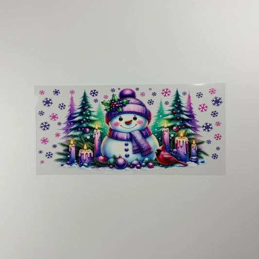 Christmas - Purple Snowman