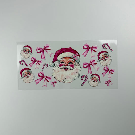 Christmas - Santa with Pink bows