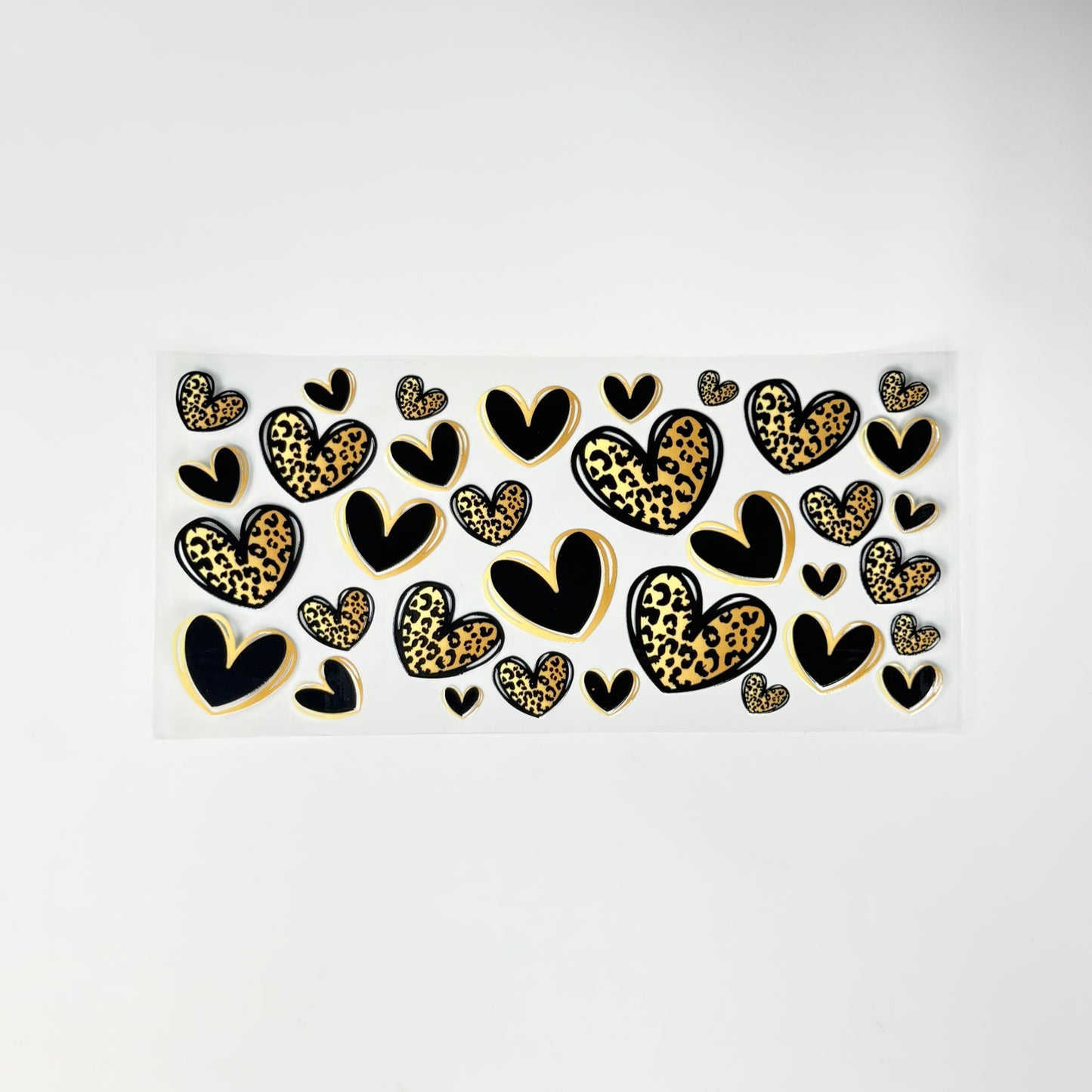 Black and Gold Hearts - Wattsupcustoms