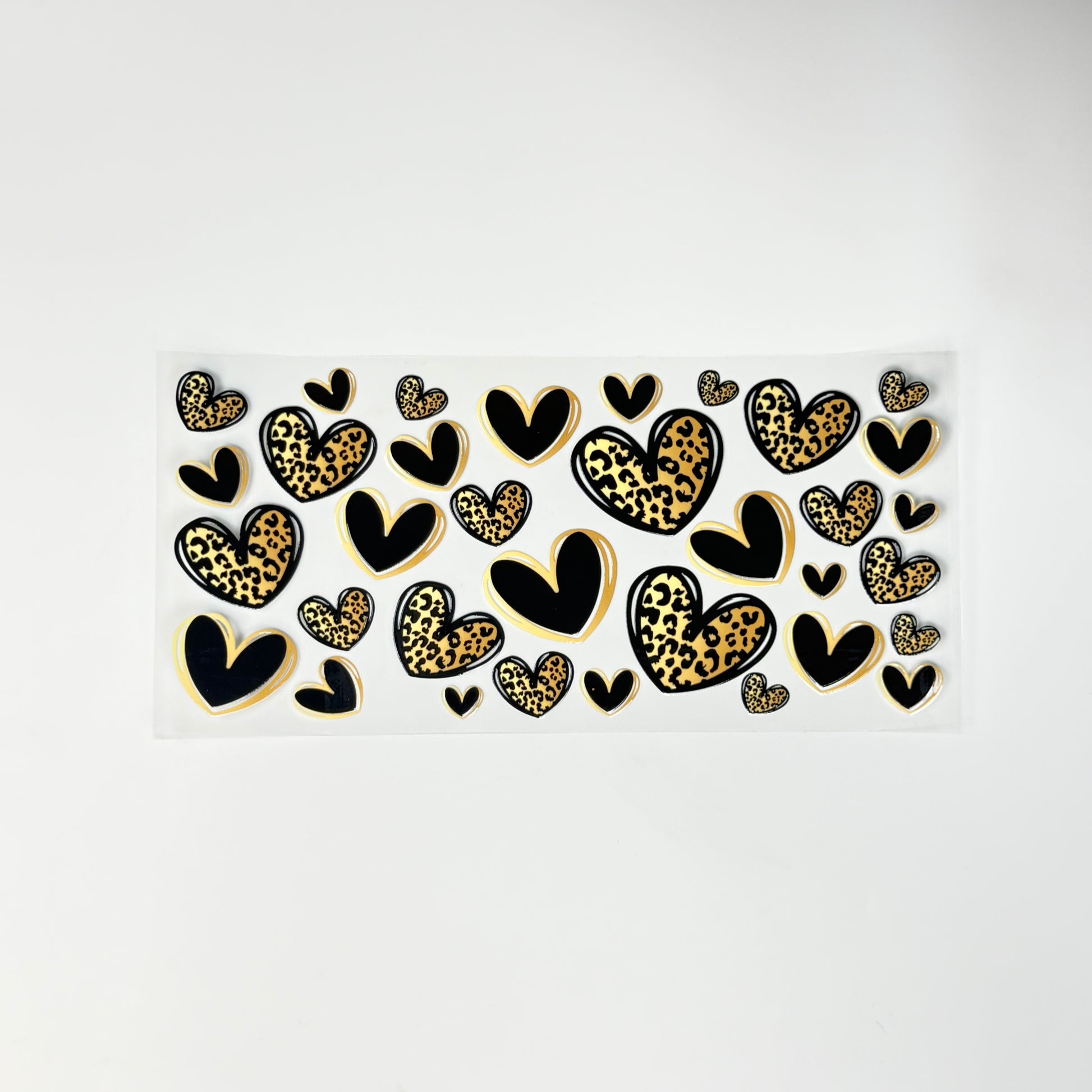 Black and Gold Hearts - Wattsupcustoms