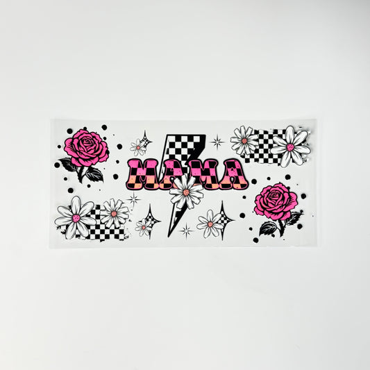 Mama Checkered Lightning Bolt - Wattsupcustoms