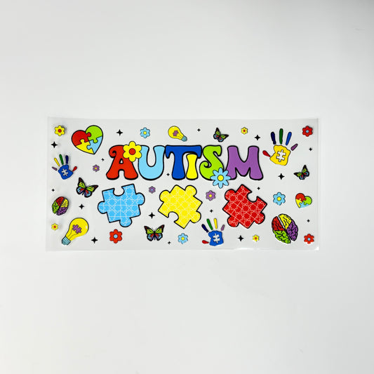 Autism Awareness Palms and Puzzle - Wattsupcustoms