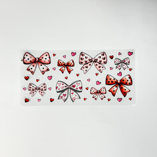 Bows and Red Hearts Valentines