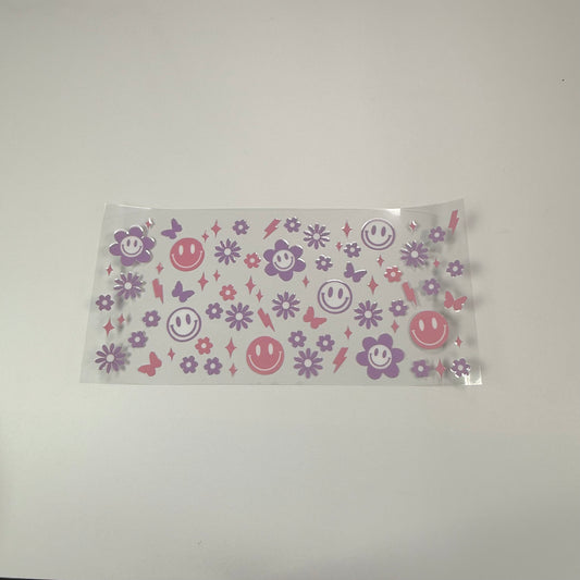 Pattern - Purple Smiley