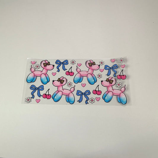 Pattern - Balloon Dog Blue & Pink