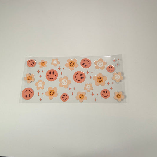Pattern - Orange Smileys