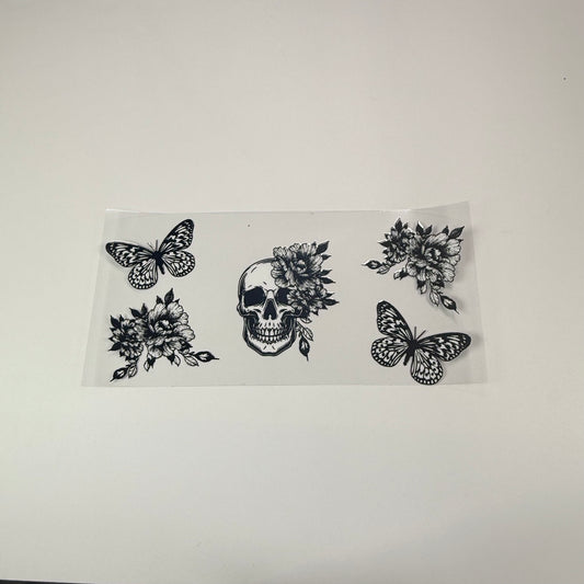 Skull and Flower - Wattsupcustoms