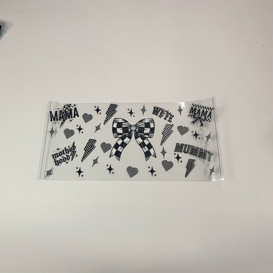 Checkered Bow Mama - Wattsupcustoms