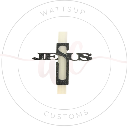 Cross Straw Charm