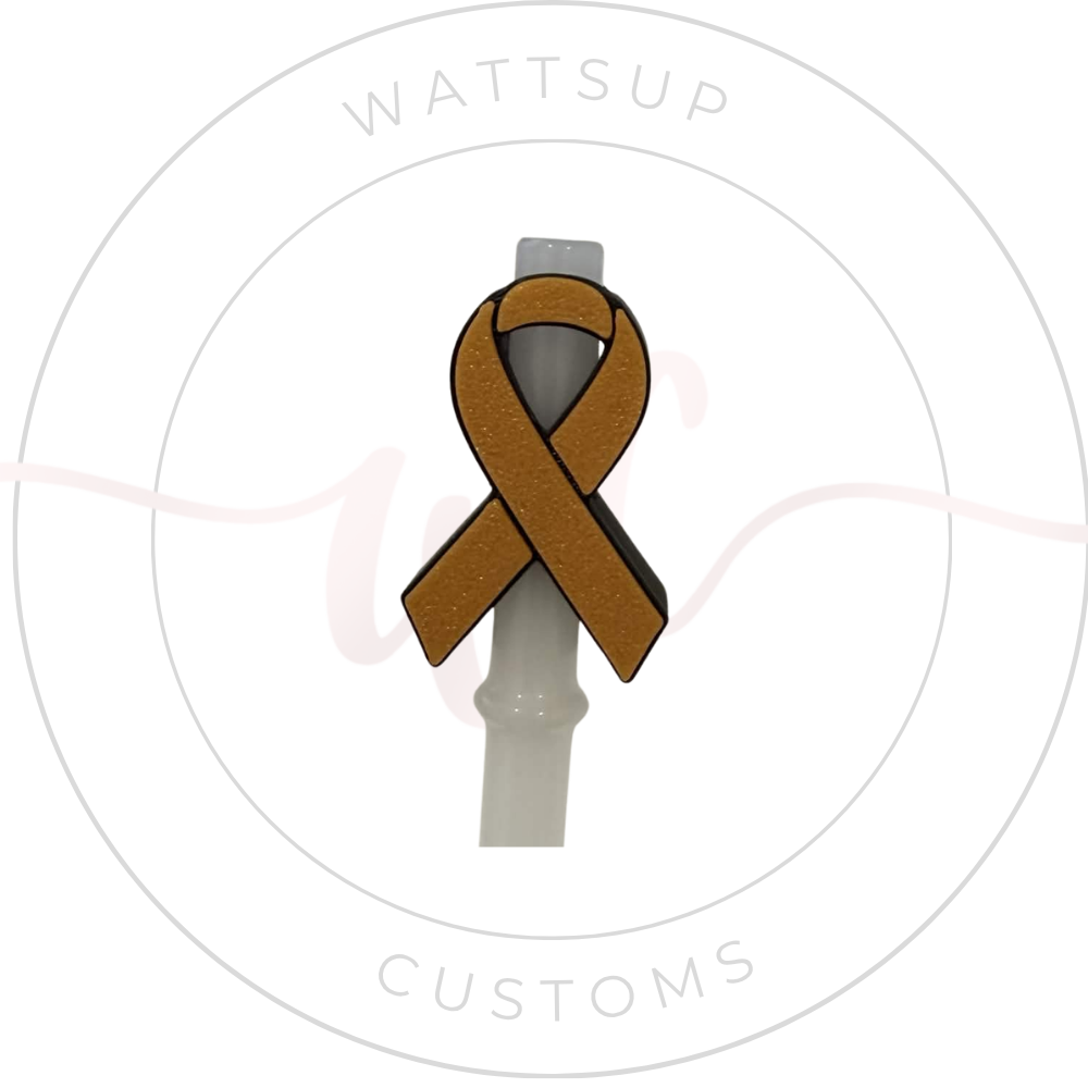 Awareness Straw Charms