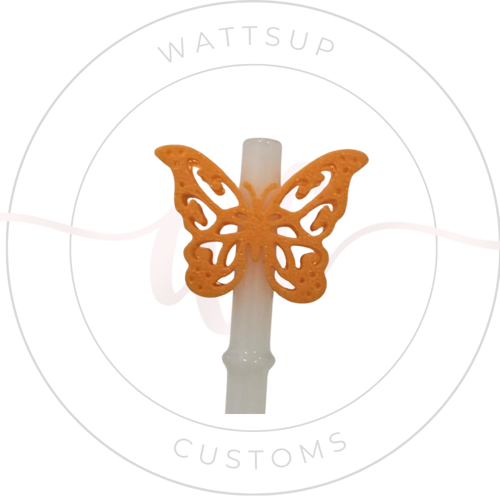 Butterfly Straw Charm - Wattsupcustoms