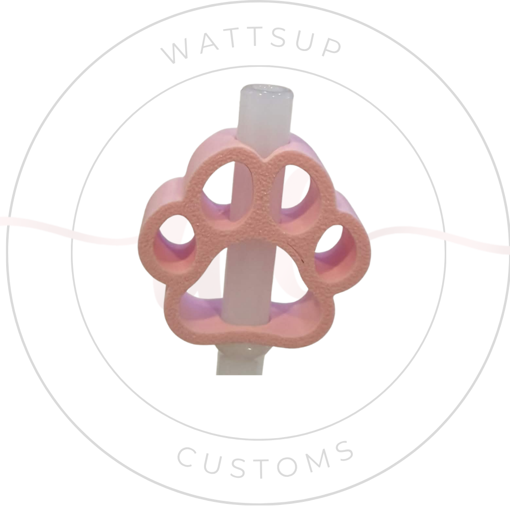 Paw Straw Charm - Wattsupcustoms