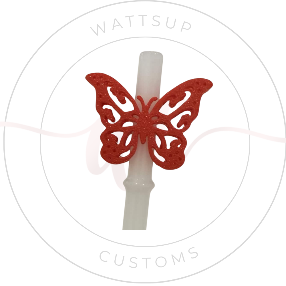 Butterfly Straw Charm - Wattsupcustoms