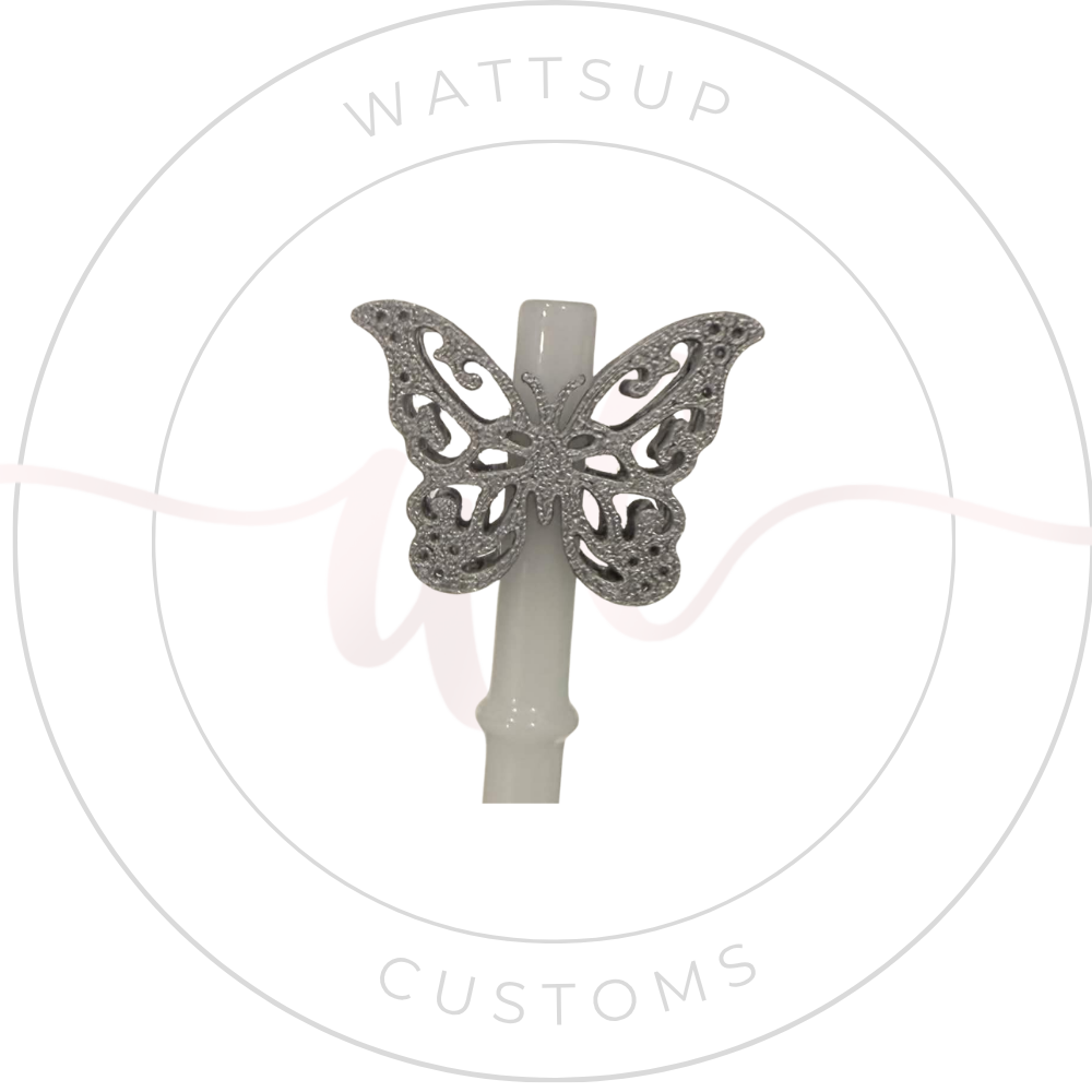 Butterfly Straw Charm - Wattsupcustoms