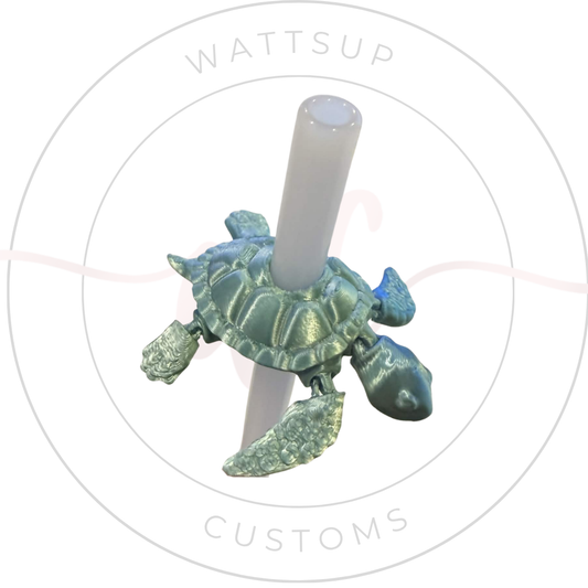 Sea Turtle Straw Charm