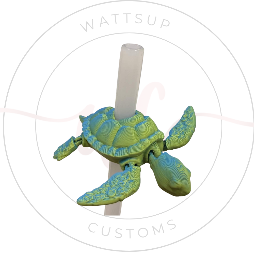 Sea Turtle Straw Topper