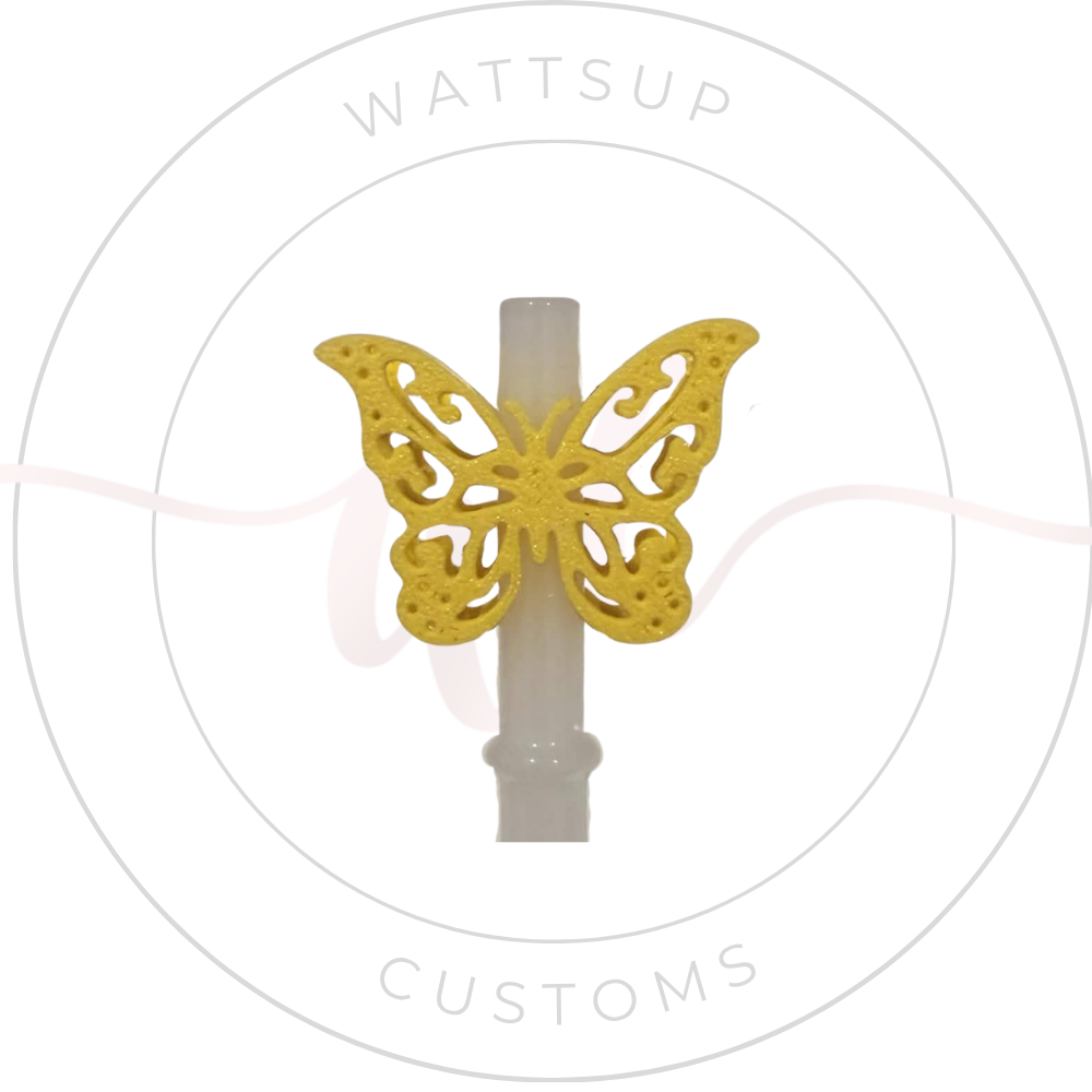 Butterfly Straw Charm - Wattsupcustoms